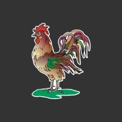 Colorful Rooster Decal