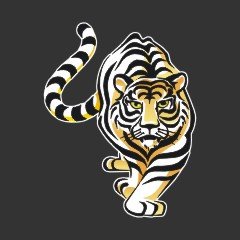 Stalking Tiger Decal