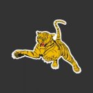 Yellow Leaping Tiger Decal