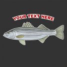 Custom Striped Bass Fishing Decal