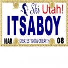 30 UTAH License Plate BOY Baby Shower Candy Bar Wrappers Hershey's Nugget Labels Party Favors