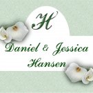 18 Wedding Wine Bottle labels White Lillies Reception Party Favors High Gloss Labels