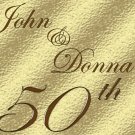 50th Golden Anniversar Wine Bottle labels Party Favors 60 High Gloss Labels