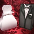 WEDDING Favor Boxes Wedding Dress and Tuxedo Party Favors Set of 6 each