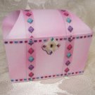 PINK TREASURE CHEST Birthday Favor Boxes  Party Favors Set of 6