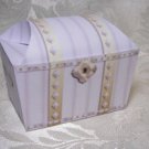 WHITE TREASURE CHEST Birthday Favor Boxes  Party Favors Set of 6