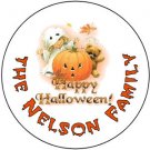 108 Halloween Hershey's Kiss Labels Jack-o-lantern Pumpkin Party Favors #2