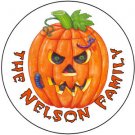 108 Pumpkin Halloween Hershey's Kiss Labels Party Favors #13