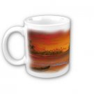 Beach Scene Sunset Coffee Mug Cup