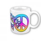 Retro Peace sign Coffee Mug Cup