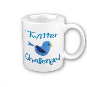 Twitter Challenged Design Coffee Mug Cup