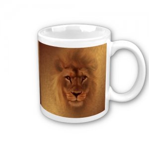 Lion Cat Coffee Mug Cup