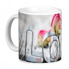 Love Cookie Cutter and Rose Photo Gift Coffee Mug Cup Love Cookie Cutter and Rose Photo Gift Coffee Mug Cup