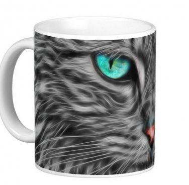 Blue Eyed Cat Kitten Pet Photo Gift Coffee Mug Cup
