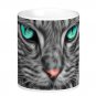 Blue Eyed Cat Kitten Pet Photo Gift Coffee Mug Cup