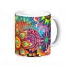 Floral Flower Abstract kaleidoscope Coffee Mug Cup
