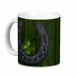 Lucky Horseshoe 4 leaf Clover Design Coffee Mug Cup