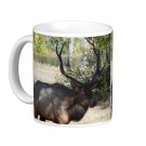 Big Bull Elk Design Coffee Mug Cup