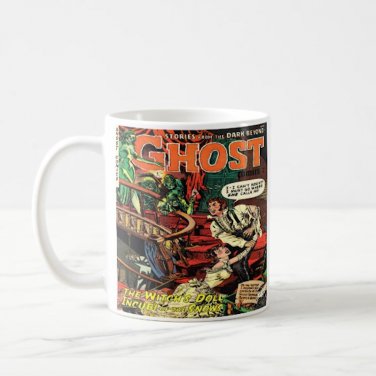 Vintage Horror Comic Book Design Coffee Mug Cup