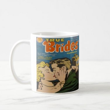 Vintage Romance Love Comic Book Design Coffee Mug Cup