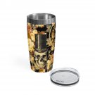 Steampunk Skull Skeleton Ringneck Drink Tumbler, 20oz Barware - Drinkware