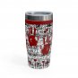 Funny Bloody Crime Scene Murder Shows Ringneck Drink Tumbler, 20oz Barware - Drinkware