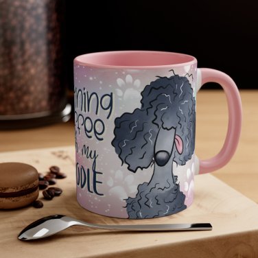 Cartoon Poodle Dog Pet Design Coffee Cocoa Tea Mug Cup  - Office, Secret Santa Gift