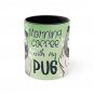 Cartoon Pug Dog Pet Design Coffee Cocoa Tea Mug Cup  - Office, Secret Santa Gift