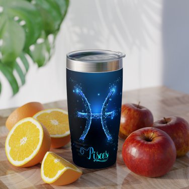 Pisces Zodiac Design Ringneck Drink Tumbler Horoscope - 20oz Barware - Drinkware