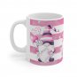 Coffee Cocoa Tea Mug Cup Pink Gnome Hearts Design  - Office, Secret Santa Gift