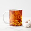 Coffee Cocoa Tea Mug Cup Fire Flames Design  - Office, Secret Santa Gift