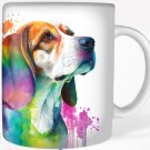 Colorful Beagle Dog Rainbow Pet Design Coffee Cocoa Tea Mug Cup