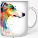 Colorful Greyhound Dog Rainbow Pet Design Coffee Cocoa Tea Mug Cup