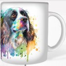 Colorful Spaniel Dog Rainbow Pet Design Coffee Cocoa Tea Mug Cup