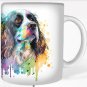 Colorful Spaniel Dog Rainbow Pet Design Coffee Cocoa Tea Mug Cup