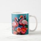 3D Design Tropical Pink Flamingos Design Coffee Cocoa Tea Mug Cup
