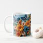 3D Design Colorful Flowers and Butterflies Design Coffee Cocoa Tea Mug Cup