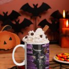 3D Halloween Black Cat, Breaking Out of Wall Design Coffee Cocoa Tea Mug Cup