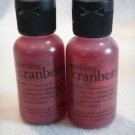 2 x Philosophy Sparkling Cranberry Shampoo, Shower Gel & Bubble Bath, 1 oz. each