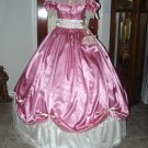 Civil War Ball Gown Reenacting Dickens Victorian Dress Custom Colors Lace Underskirt