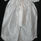 Custom Christening Baby Infant Baptism Gown Bonnet Hat Cotton Satin Style 4