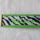 Lime/Zebra Key Fob