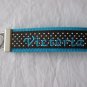 Turq/Brown with polks dots Key Fob