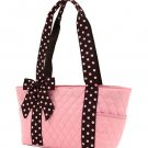 Lt. Pink & Brown Bucket Purse