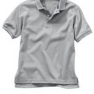 Kid's S/s grey polo shirt
