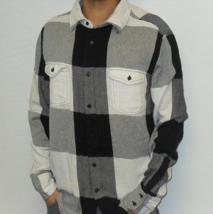 Metro Black - LS Button Down - Black/White