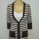Anxiety - Cardigan - Brown/white