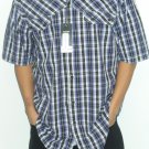 KOMAN - S/S Button Down - Black/Purple/White