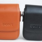 WP13: Sony DSC-HX5C camera leather case bag in black or brown