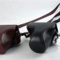 Panasonic GF1 Lumix DMC-GF1 12.1MP camera leather case bag in black, brown , or white (long focus)